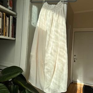 H&M white ballon mini dress